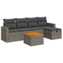 Set de muebles de jardín 6 pzas y cojines ratán sintético gris de , Conjuntos de jardín - Ref: Foro24-3325784, Precio: 357,06...