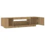 Mueble de TV luces LED madera roble artisan 160x35x40 cm de , Muebles TV - Ref: Foro24-856360, Precio: 125,69 €, Descuento: %