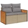 Set sofás jardín y cojines 11 pzas ratán sintético acacia beige de , Conjuntos de jardín - Ref: Foro24-3327762, Precio: 794,1...