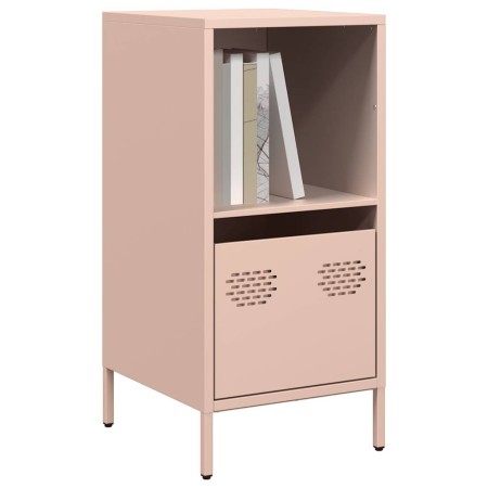 Aparador de acero laminado en frío rosa 35x39x73,5 cm de , Aparadores - Ref: Foro24-851353, Precio: 79,24 €, Descuento: %