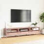 Mueble para TV acero laminado en frío rosa 202x39x43,5 cm de , Muebles TV - Ref: Foro24-851347, Precio: 174,83 €, Descuento: %