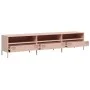 Mueble para TV acero laminado en frío rosa 202x39x43,5 cm de , Muebles TV - Ref: Foro24-851347, Precio: 171,29 €, Descuento: %