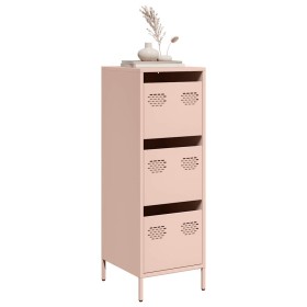 Aparador de acero rosa 39x35x103,5 cm de , Aparadores - Ref: Foro24-851401, Precio: 86,27 €, Descuento: %