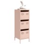 Aparador de acero rosa 39x35x103,5 cm de , Aparadores - Ref: Foro24-851401, Precio: 86,27 €, Descuento: %