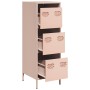 Aparador de acero rosa 39x35x103,5 cm de , Aparadores - Ref: Foro24-851401, Precio: 86,27 €, Descuento: %