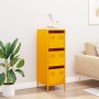 Aparador de acero amarillo mostaza 39x35x103,5 cm de , Aparadores - Ref: Foro24-851403, Precio: 129,46 €, Descuento: %