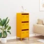 Aparador de acero amarillo mostaza 39x35x103,5 cm de , Aparadores - Ref: Foro24-851403, Precio: 127,61 €, Descuento: %