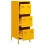 Aparador de acero amarillo mostaza 39x35x103,5 cm de , Aparadores - Ref: Foro24-851403, Precio: 127,61 €, Descuento: %