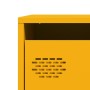 Aparador de acero amarillo mostaza 39x35x103,5 cm de , Aparadores - Ref: Foro24-851403, Precio: 129,46 €, Descuento: %