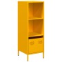 Aparador de acero amarillo mostaza 35x39x103,5 cm de , Aparadores - Ref: Foro24-851379, Precio: 102,69 €, Descuento: %