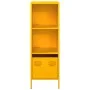 Aparador de acero amarillo mostaza 35x39x103,5 cm de , Aparadores - Ref: Foro24-851379, Precio: 101,41 €, Descuento: %