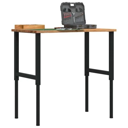 Banco de trabajo madera roble marrón claro 100x60x(71,5-98) cm de , Mesas de trabajo - Ref: Foro24-3309697, Precio: 134,84 €,...