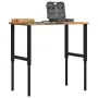 Banco de trabajo madera roble marrón claro 100x60x(71,5-98) cm de , Mesas de trabajo - Ref: Foro24-3309697, Precio: 134,84 €,...