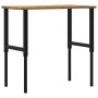 Banco de trabajo madera roble marrón claro 100x60x(71,5-98) cm de , Mesas de trabajo - Ref: Foro24-3309697, Precio: 134,84 €,...