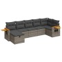 Set de sofás de jardín 7 pzas con cojines ratán sintético gris de , Conjuntos de jardín - Ref: Foro24-3325987, Precio: 461,22...