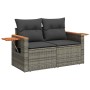 Set de sofás de jardín 7 pzas con cojines ratán sintético gris de , Conjuntos de jardín - Ref: Foro24-3325987, Precio: 461,22...