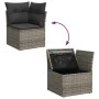 Juego de sofás jardín con cojines 5 pzas ratán sintético gris von , Gartensets - Ref: Foro24-3326311, Preis: 376,21 €, Rabatt: %