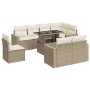 Set de sofás de jardín con cojines 9 pzas ratán sintético beige de , Conjuntos de jardín - Ref: Foro24-3326339, Precio: 706,7...