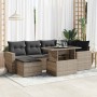 Set de sofás de jardín 7 pzas con cojines ratán sintético gris de , Conjuntos de jardín - Ref: Foro24-3326351, Precio: 508,67...