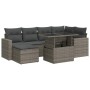 Set de sofás de jardín 7 pzas con cojines ratán sintético gris de , Conjuntos de jardín - Ref: Foro24-3326351, Precio: 508,67...