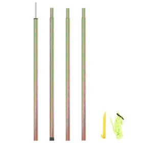 Poste de toldo de vela de acero galvanizado 200 cm de vidaXL, Mástiles y estacas para tiendas de campaña - Ref: Foro24-315220...