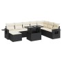 Set de sofás de jardín con cojines 9 pzas ratán sintético negro de , Conjuntos de jardín - Ref: Foro24-3326527, Precio: 574,9...
