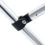 Toldo Bimini de 4 arcos blanco 243x(230-244)x137 cm de vidaXL, Cubiertas para almacenamiento de barcas - Ref: Foro24-93140, P...