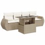 Juego de sofás jardín con cojines 5 pzas ratán sintético beige de , Conjuntos de jardín - Ref: Foro24-3326559, Precio: 436,66...