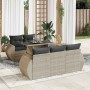 Set de sofás de jardín 6 pzas y cojines ratán sintético gris de , Conjuntos de jardín - Ref: Foro24-3326573, Precio: 509,29 €...