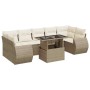 Set de sofás de jardín y cojines 8 piezas ratán sintético beige de , Conjuntos de jardín - Ref: Foro24-3326599, Precio: 607,1...