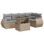 Juego de sofás jardín con cojines 6 pzas ratán sintético beige de , Conjuntos de jardín - Ref: Foro24-3326640, Precio: 478,75...