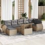 Set de sofás de jardín y cojines 8 piezas ratán sintético beige de , Conjuntos de jardín - Ref: Foro24-3326680, Precio: 559,1...