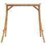 Estructura columpio y techo crema madera curvada acabado teca de vidaXL, Accesorios de columpios para porche - Ref: Foro24-31...