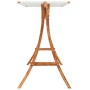 Estructura columpio y techo crema madera curvada acabado teca de vidaXL, Accesorios de columpios para porche - Ref: Foro24-31...
