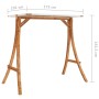 Estructura columpio y techo crema madera curvada acabado teca de vidaXL, Accesorios de columpios para porche - Ref: Foro24-31...