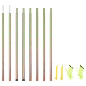 Postes de toldo de vela 2 uds acero galvanizado 250 cm de vidaXL, Mástiles y estacas para tiendas de campaña - Ref: Foro24-31...