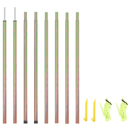 Postes de toldo de vela 2 uds acero galvanizado 250 cm de vidaXL, Mástiles y estacas para tiendas de campaña - Ref: Foro24-31...