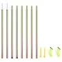 Postes de toldo de vela 2 uds acero galvanizado 250 cm de vidaXL, Mástiles y estacas para tiendas de campaña - Ref: Foro24-31...