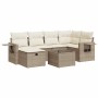 Set sofás de jardín 7 piezas y cojines ratán sintético beige de , Conjuntos de jardín - Ref: Foro24-3325494, Precio: 535,53 €...
