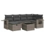 Set de sofás de jardín 7 pzas con cojines ratán sintético gris de , Conjuntos de jardín - Ref: Foro24-3325496, Precio: 470,56...