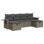 Set de muebles de jardín 6 pzas y cojines ratán sintético gris de , Conjuntos de jardín - Ref: Foro24-3325526, Precio: 374,10...