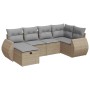 Juego de sofás jardín con cojines 6 pzas ratán sintético beige de , Conjuntos de jardín - Ref: Foro24-3325585, Precio: 430,60...