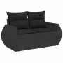 Set de sofás de jardín 7 pzas con cojines ratán sintético negro de , Conjuntos de jardín - Ref: Foro24-3325591, Precio: 453,3...