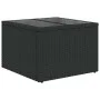 Set of 7 garden sofas with cushions synthetic rattan black by , Garden sets - Ref: Foro24-3325591, Price: 453,34 €, Discount: %