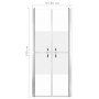 Puerta de ducha ESG medio esmerilado 96x190 cm de vidaXL, Puertas de ducha - Ref: Foro24-148790, Precio: 224,93 €, Descuento: %