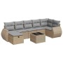 Set de sofás de jardín y cojines 8 piezas ratán sintético beige de , Conjuntos de jardín - Ref: Foro24-3325615, Precio: 512,2...