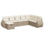 Set de sofás de jardín y cojines 8 piezas ratán sintético beige de , Conjuntos de jardín - Ref: Foro24-3325634, Precio: 579,0...