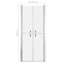Puerta de ducha ESG esmerilado 91x190 cm de vidaXL, Puertas de ducha - Ref: Foro24-148796, Precio: 205,70 €, Descuento: %