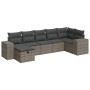 Set de sofás de jardín 7 pzas con cojines ratán sintético gris de , Conjuntos de jardín - Ref: Foro24-3325706, Precio: 462,49...