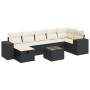 Set de sofás de jardín y cojines 8 piezas ratán sintético negro de , Conjuntos de jardín - Ref: Foro24-3325712, Precio: 478,8...